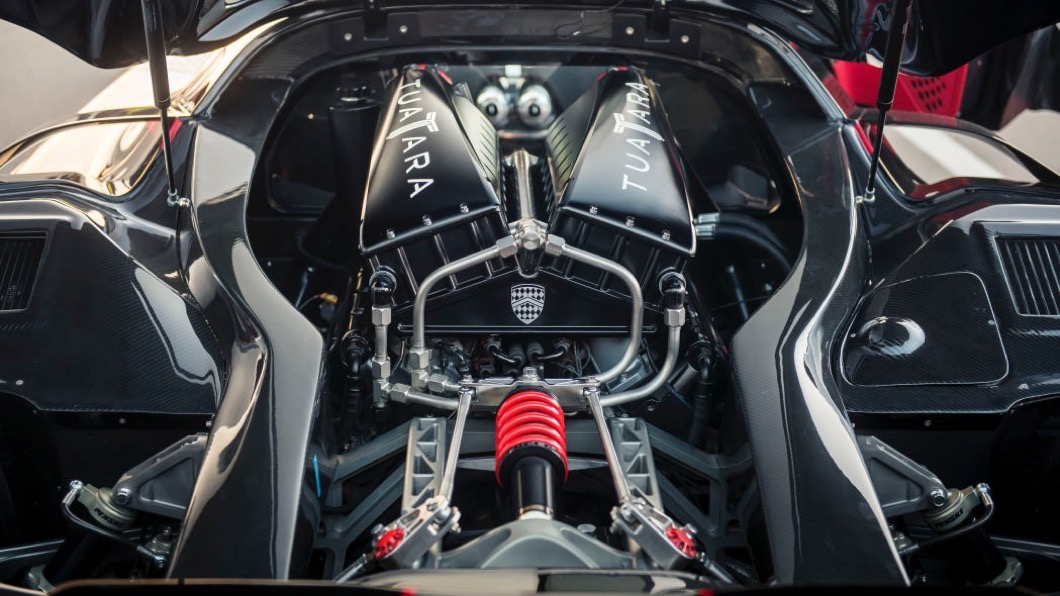 SSC Tuatara車上配備5.9升V8雙渦輪增壓引擎。(圖片來源/ SSC)