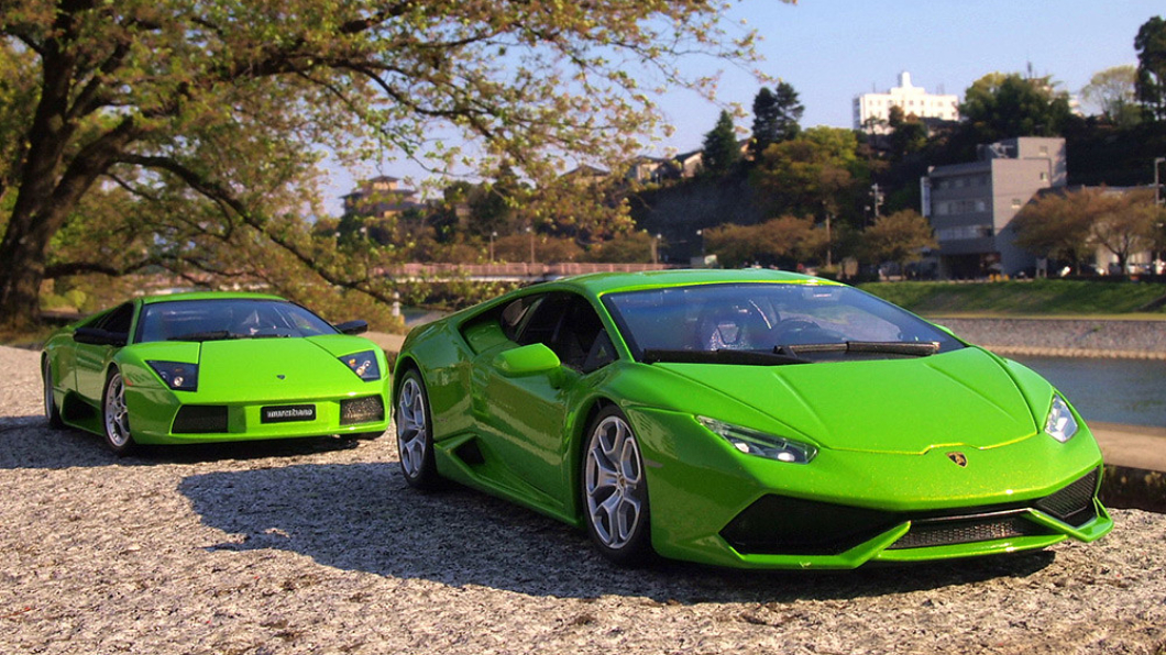 《世界の大模型車展》展出2013年最高售價的量產跑車Lamborghini Veneno。(圖片來源/ 世界の大模型車展)