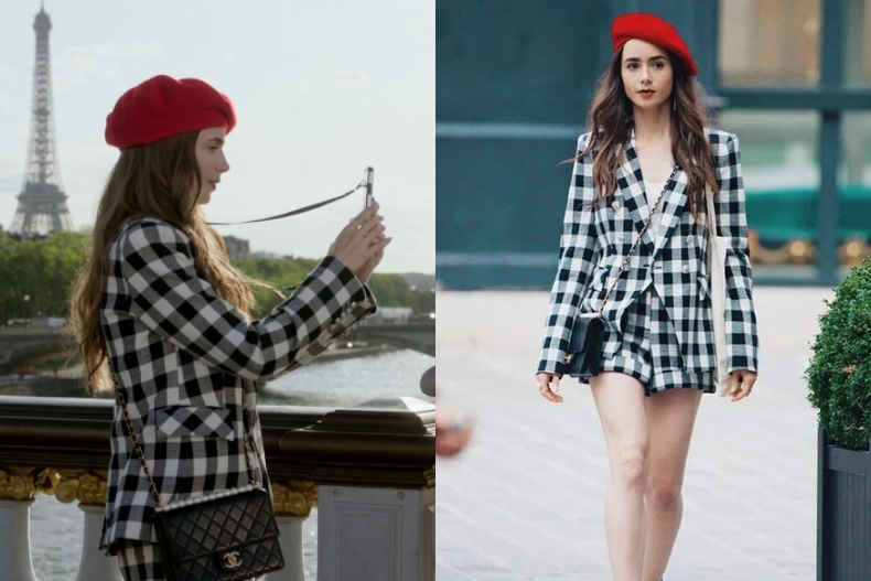《艾蜜莉在巴黎》、人間YSL都在穿！格紋西裝外套3款穿搭範本，加碼傳授顯瘦款挑法