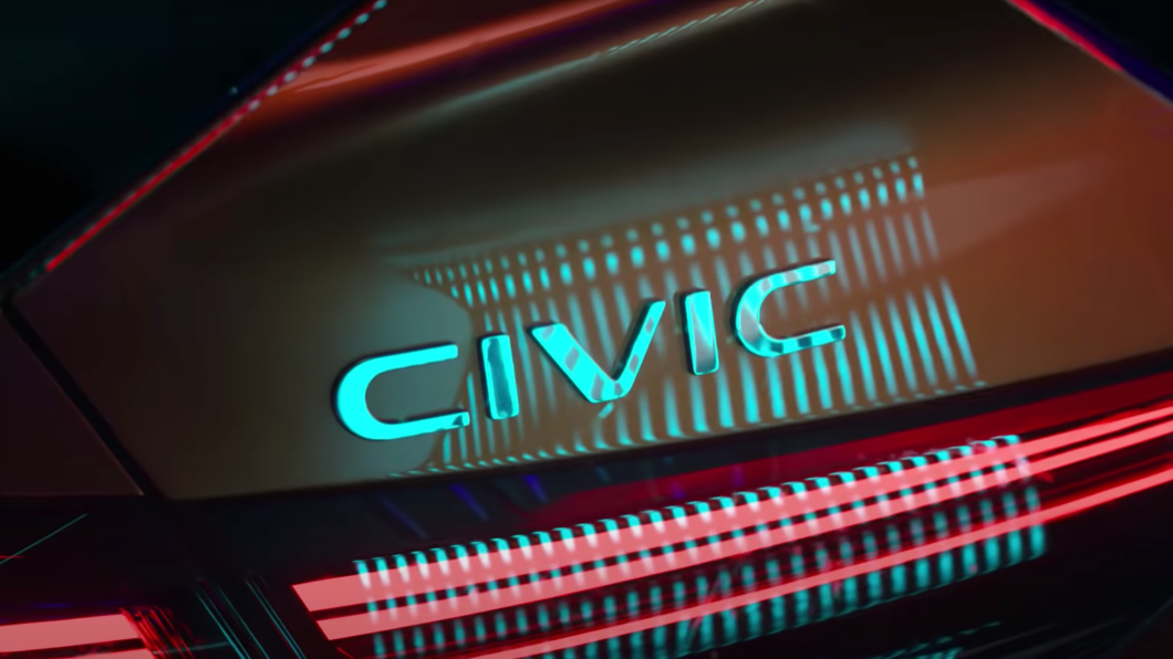 全新Civic的廣告配色十分絢麗。(圖片來源/ Honda)
