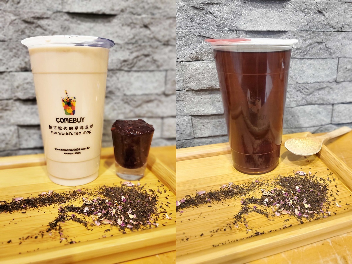 加「紫米」超飽足！COMEBUY推出「玫瑰普洱奶茶」2款新品，IG浪漫打卡必喝