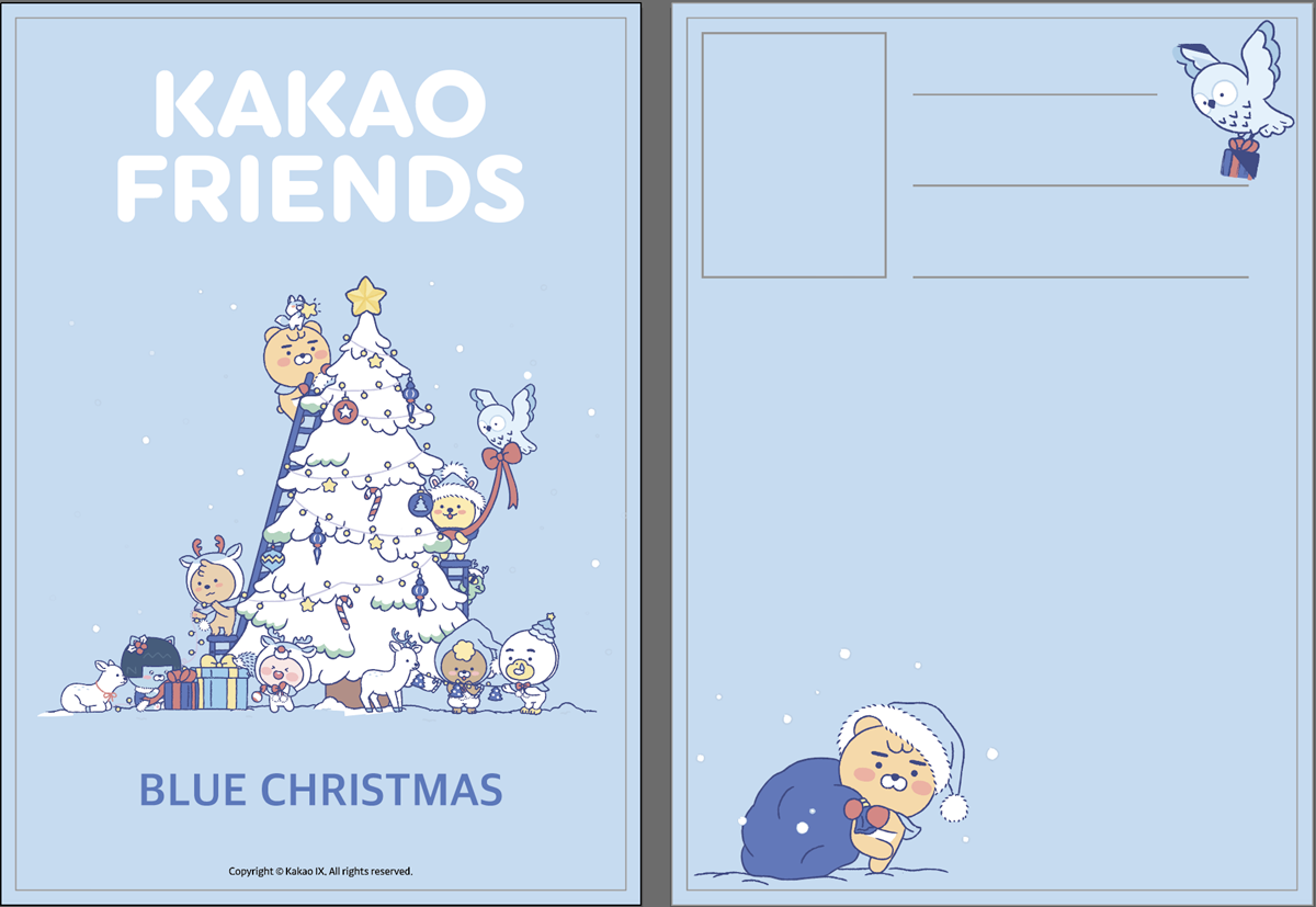 萊恩、桃子都變雪白版超Q！KAKAO FRIENDS耶誕限定玩偶，加碼滿額送限定明信片