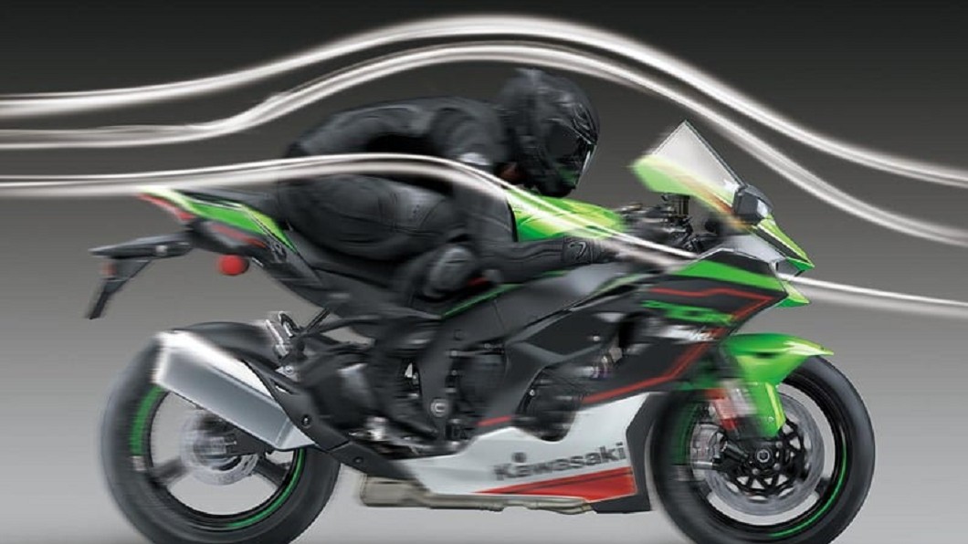 Kawasaki表示整流罩經重新設計後比現行版本提升17%效果。(圖片來源/ Kawasaki)