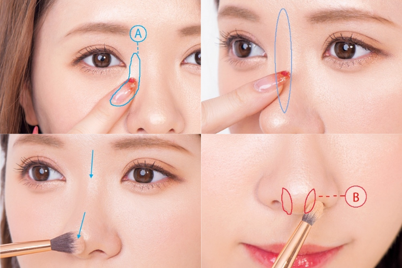 塌鼻人注意！日本最新3招「0元隆鼻術」，只用眼線筆就能挺出高鼻樑