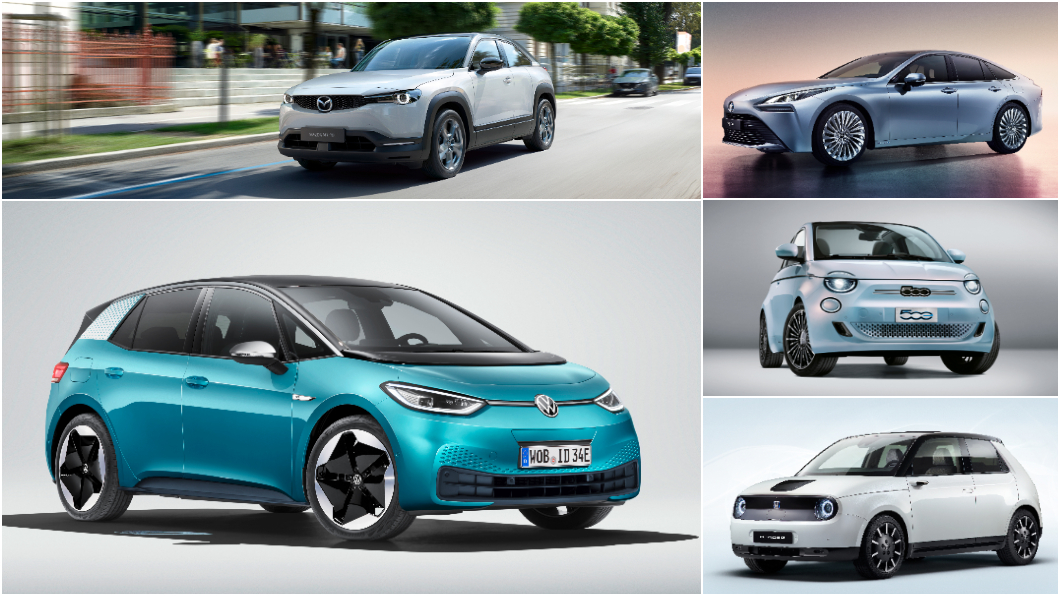 包含FCEV氫燃料電池電動車在內，今年電動車入圍數量多達5款。(圖片來源/ 各車廠)