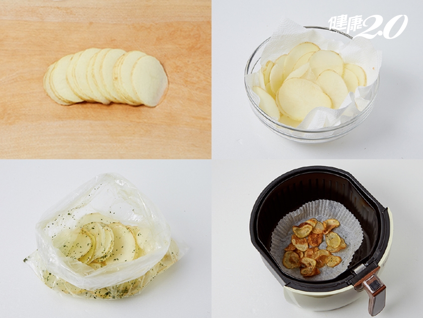 低卡少油！氣炸鍋也能吃「高纖」 南瓜片、地瓜乾、馬鈴薯片作法公開