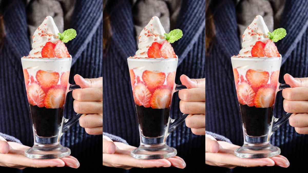 草莓控狂推！春水堂「草莓朵朵珍珠霜淇淋」獨家這裡吃，珍珠+草莓+霜淇淋美翻