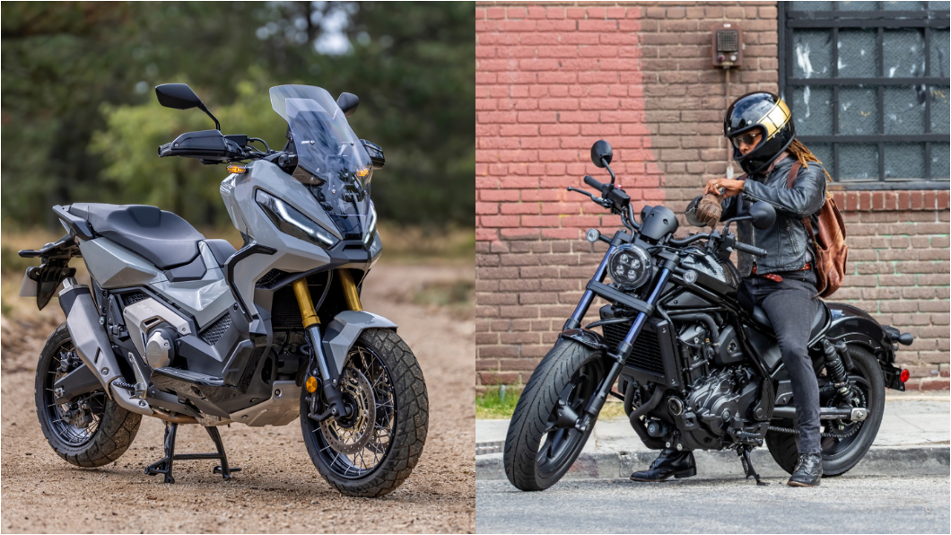 多功能大型速克達X-ADV,以及公升級巡航車款Rebel 1100,兩款車目前已開始展出並接受預售,預接價格為49.8萬元,今年第二季正式到港交車。(圖片來源/ Honda) Honda Rebel1100、21年式X-ADV開始接單 預售價49.8萬元