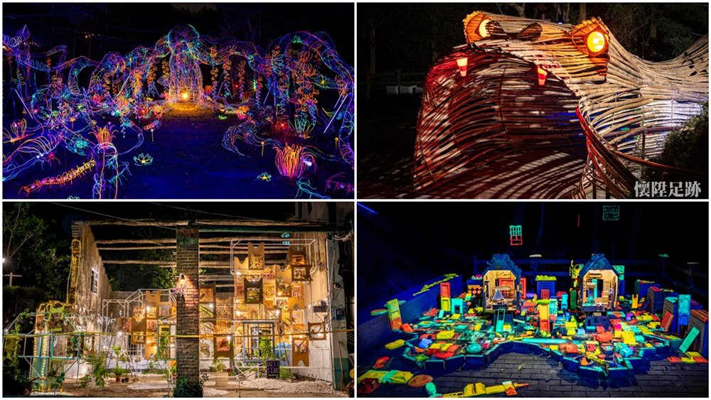 超美拍！台南龍崎6大裝置藝術：200公尺怹食蛇、夢幻流光樹林、七彩積木城市