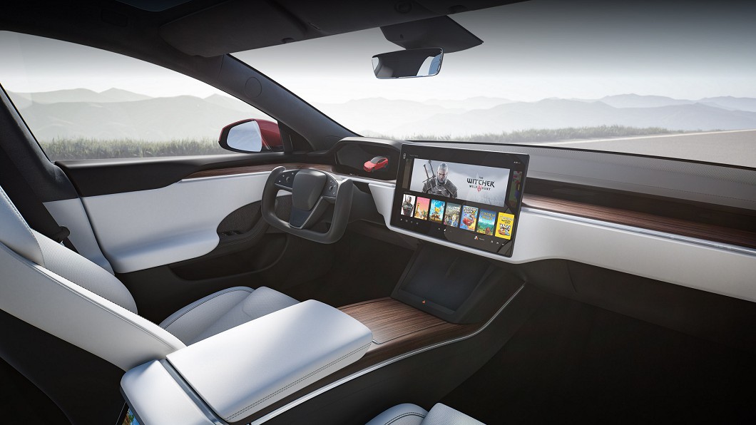 車內植入高解析度17吋觸控螢幕。(圖片來源/ Tesla)