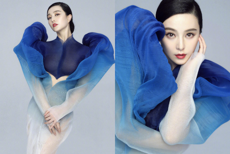 范冰冰強壓眾女星搶先穿「海洋之心」高訂服!網友:不愧是厚底冰,被封殺也自有出路