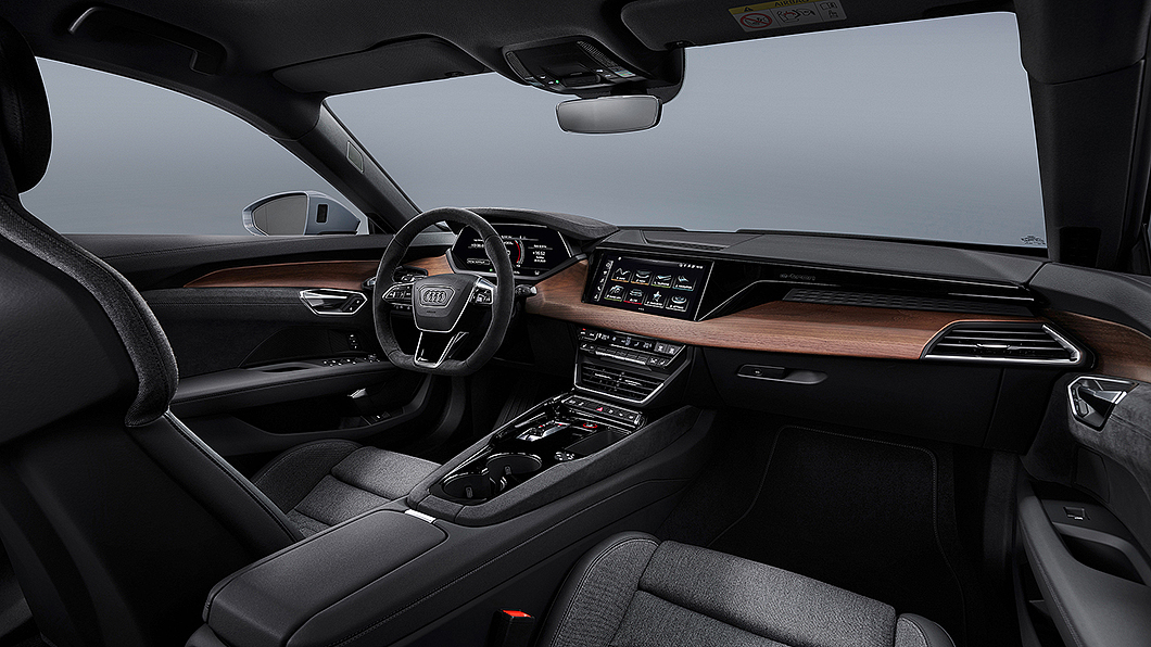 為符合永續性，e-tron GT車內完全不使用真皮材質。(圖片來源/ Audi)