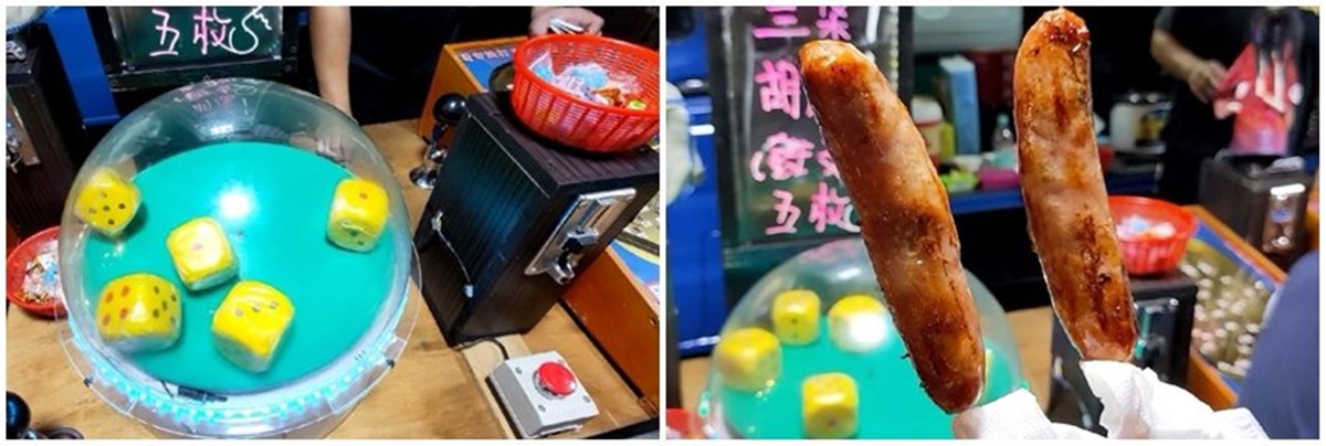 １秒回到童年！東港夜市好玩又好吃：轉輪盤叭噗、骰子打香腸、巨型戳戳樂
