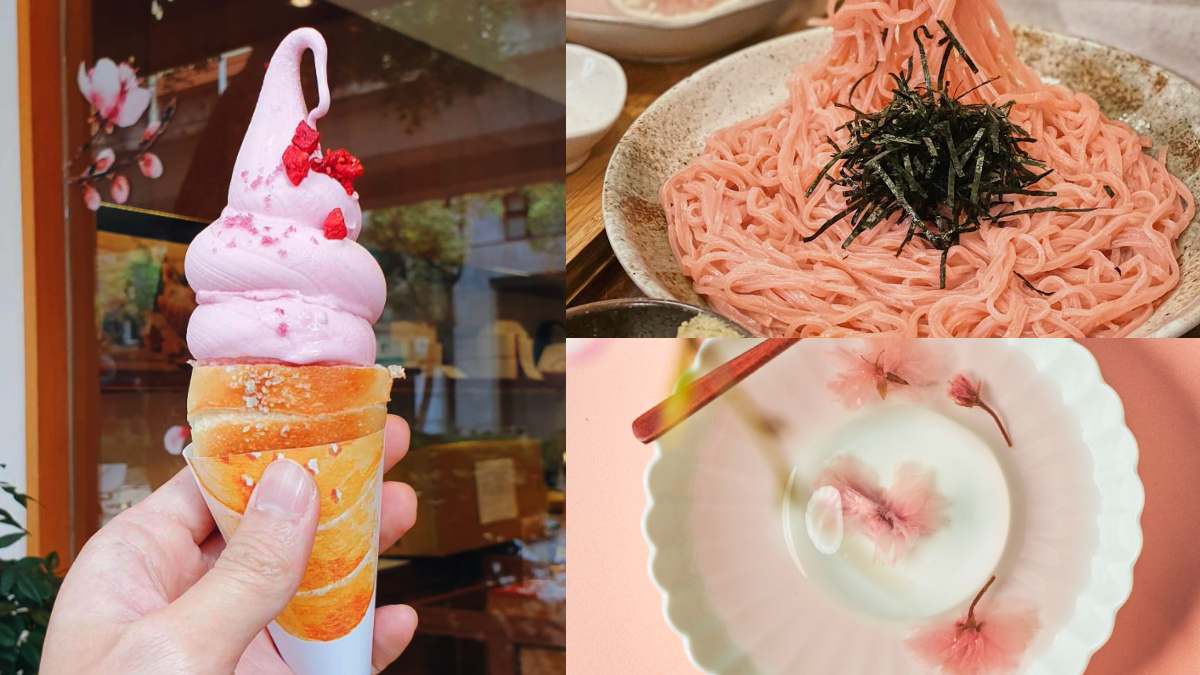 甜點控先收藏！一禾堂「漬櫻花豆乳冰淇淋捲」這天開賣，櫻色柚香沾麵、水信玄餅太夢幻