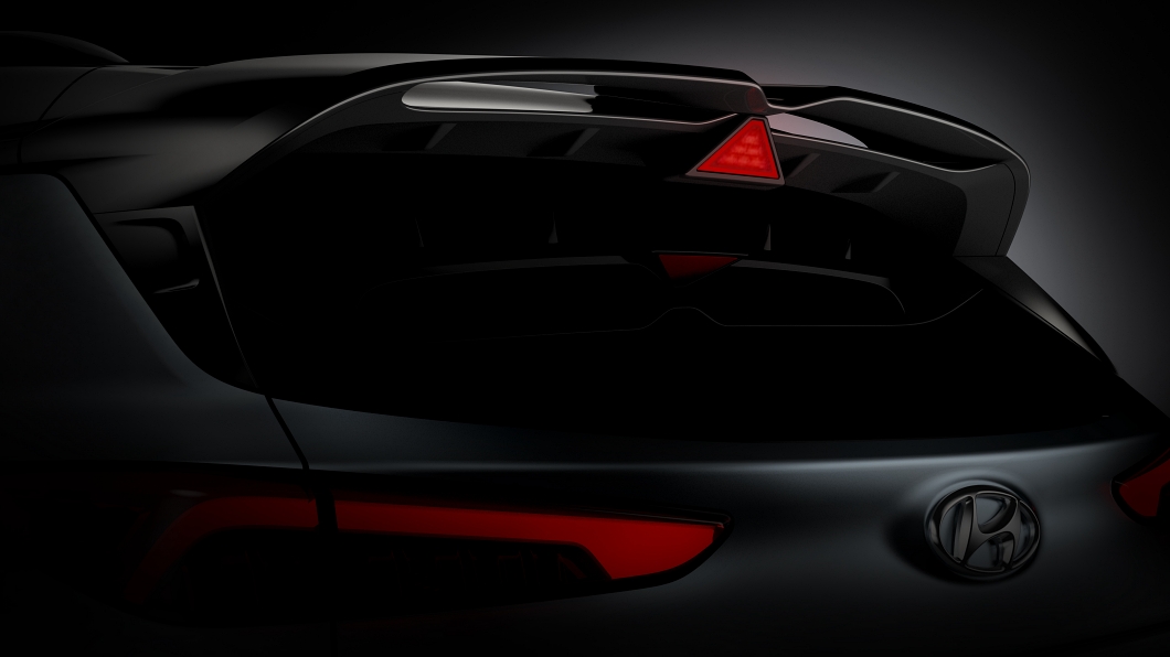 尾翼應是Kona N最具獨特性的設計之一。(圖片來源/ Hyundai)