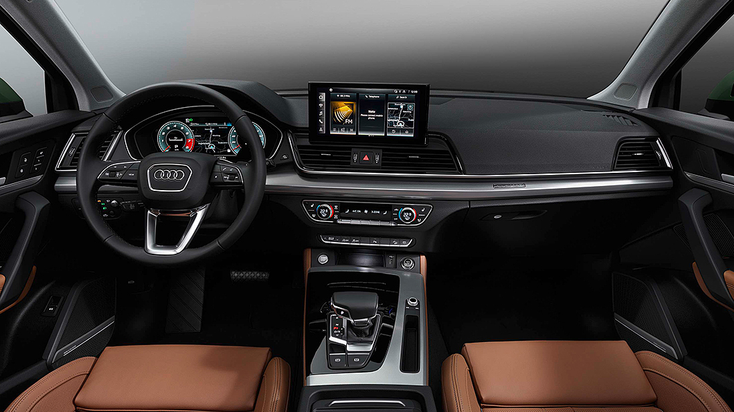 全車系標配12.3吋全數位液晶儀表板與10.1吋中控台觸控螢幕。(圖片來源/ Audi)