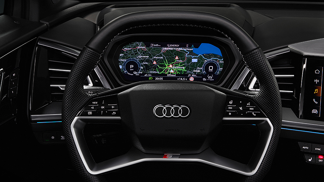 標配10.25吋全數位虛擬駕駛艙，高階車型則是搭配12.3吋進階版本。(圖片來源/ Audi)