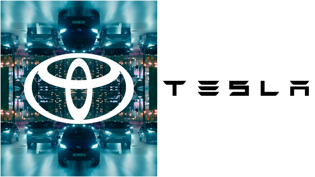 外傳Toyota與Tesla將攜手合作。(圖片來源/ Toyota、Tesla) Toyota口嫌體正直? 傳將與特斯拉合推平價電動休旅