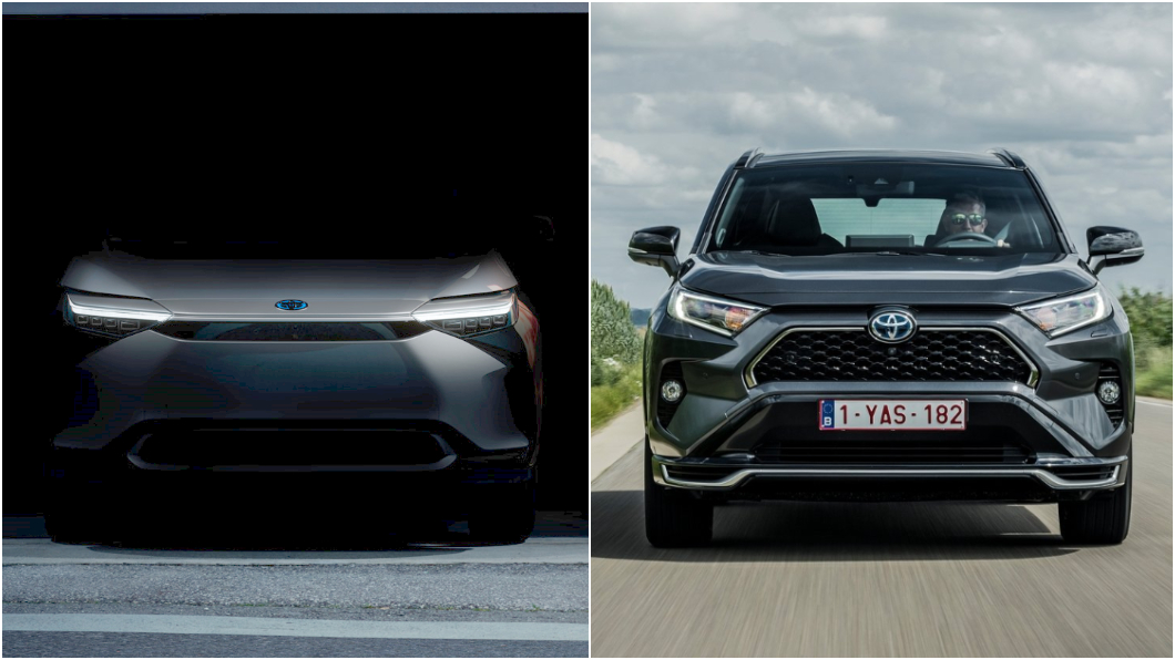 Toyota釋出新款電動休旅車頭設計,與現行RAV4有相當程度差異。(圖片來源/ Toyota) Toyota新電動休旅車頭曝光 可能不是電動版RAV4