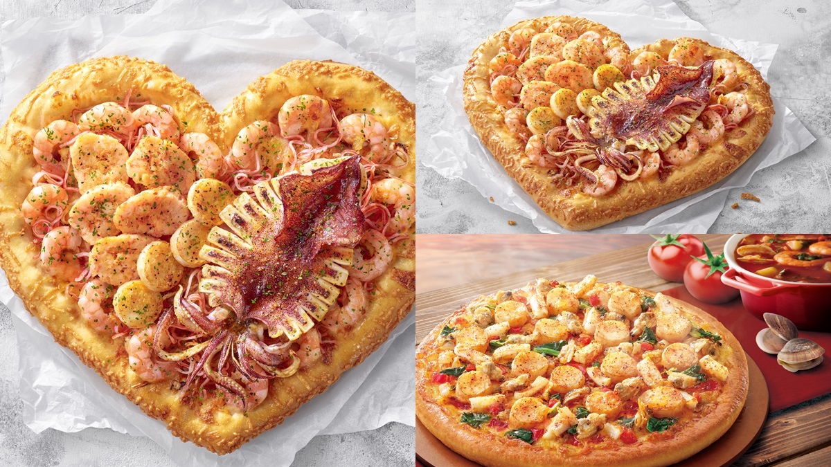 超狂披薩「夜市烤魷魚」整隻放上去！滿滿龍蝦、干貝「愛心披薩」這裡吃，還有芝心牽絲