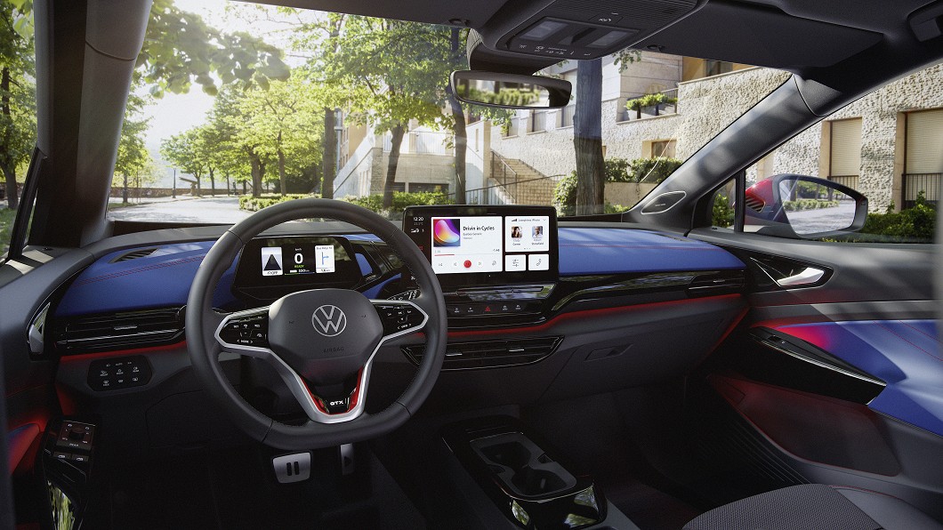 座艙透過紅色元素提升性能感受。(圖片來源/ Volkswagen)