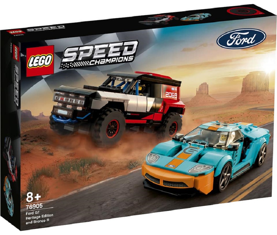 Lego推出Ford GT Heritage Edition和Ford Bronco組合包。(圖片來源/ Lego)