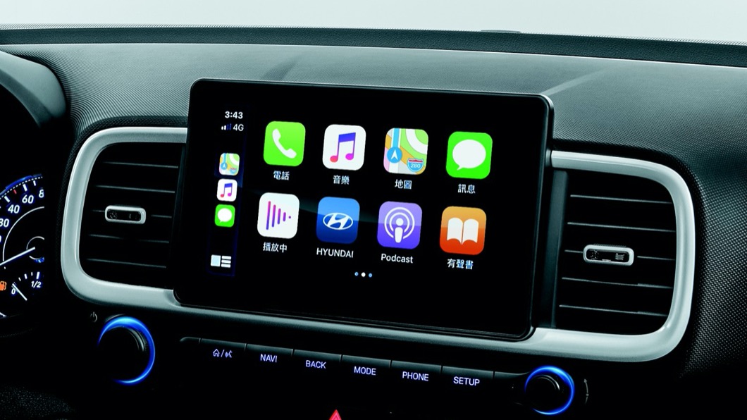 Venue車上可以使用Apple CarPlay和Android Auto等手機擴充功能。(圖片來源/ Hyundai)