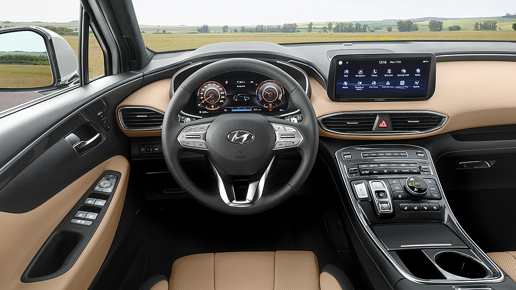除升級全數位儀錶與放大中控台觸控螢幕尺寸，中控台還調整為懸浮式設計。(圖片來源/ Hyundai)