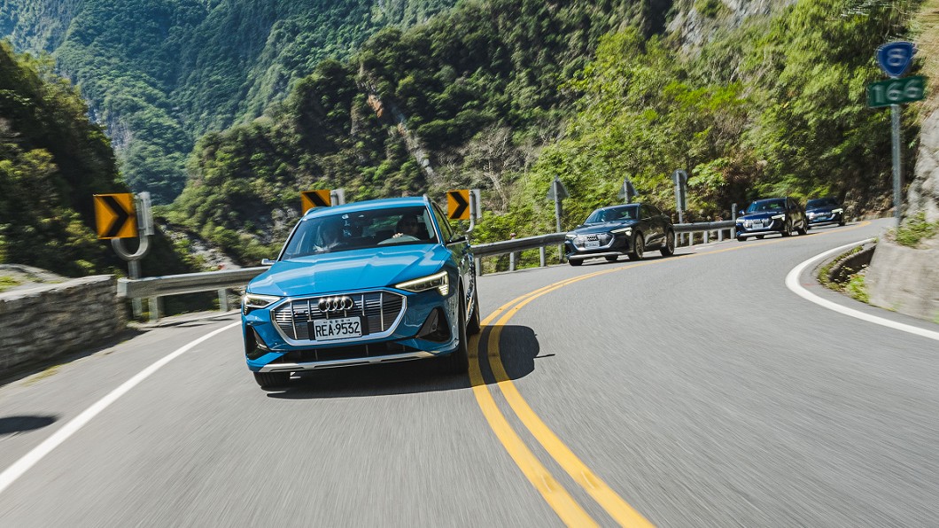為驗證e-tron實力，Audi Taiwan設計經由中橫公路從花蓮到臺中的試駕路線。