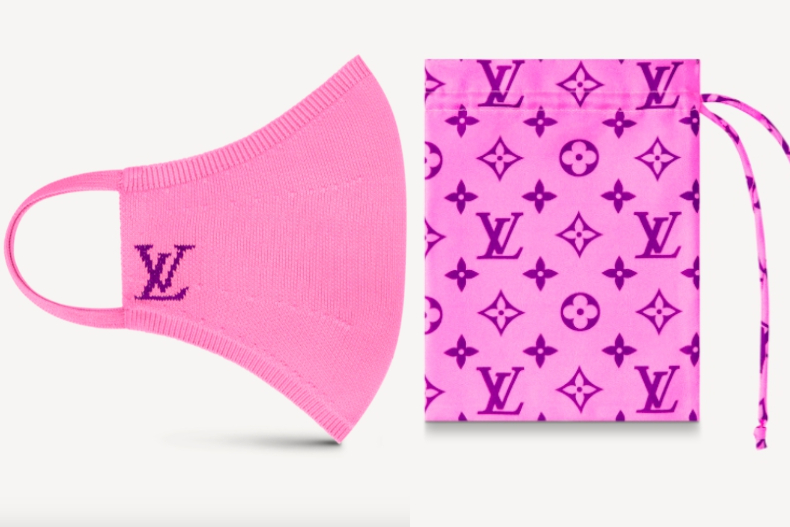 防疫也要美美的！精品口罩特搜：LV嫩粉色口罩爆賣、FENDI緞帶款超夢幻