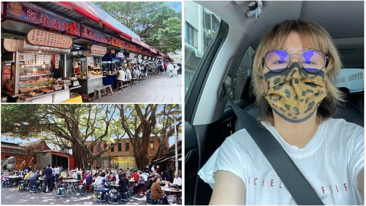 台北市新措施「傳統市場、夜市」飲食攤一律外帶外送，網友分享自家車上未戴口罩遭罰