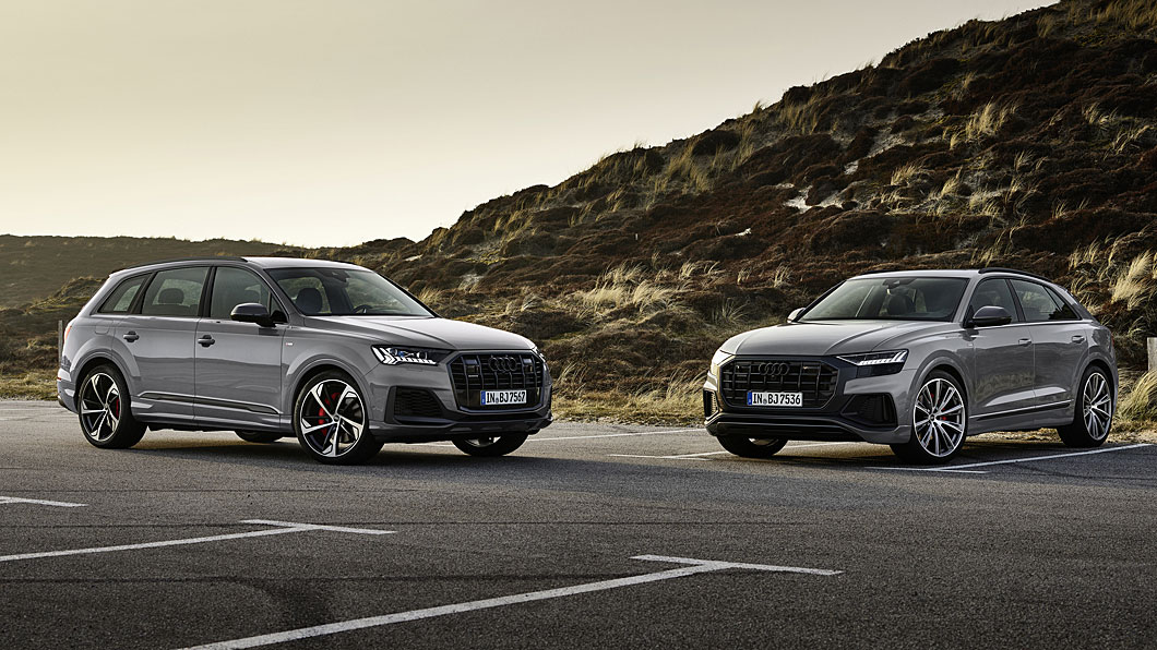 Q7與Q8除黑化運動套件之外，還配備有紅色煞車卡鉗。(圖片來源/ Audi)