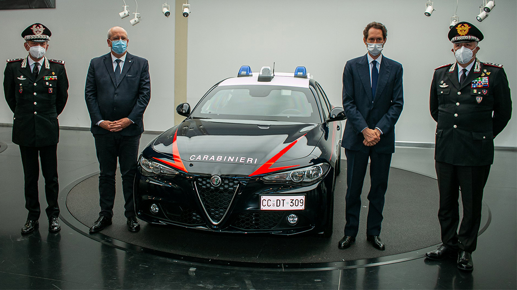 Alfa Romeo將提供1,700輛防彈Giulia給義大利憲兵隊。（圖片來源/ Alfa Romeo）