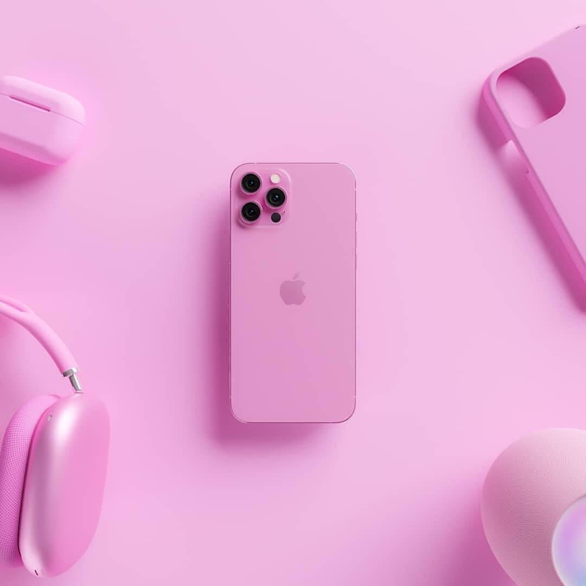 少女心果粉尖叫！iPhone 13超夢幻「玫瑰粉紅」出現，保護殼、耳機也有粉紅色