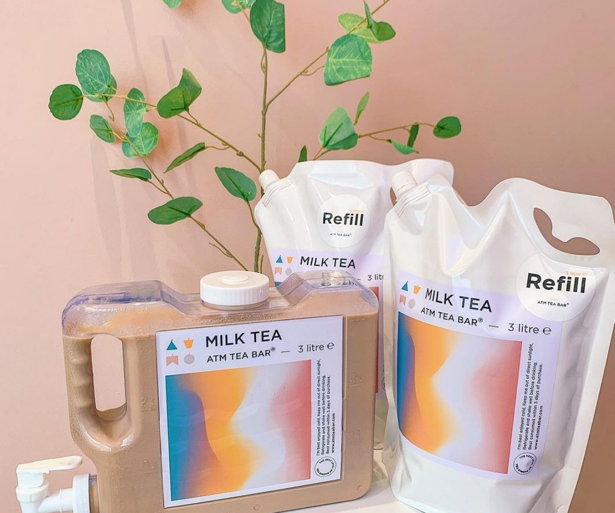 奶茶控福音！泰國推超狂「３公升奶茶飲水機」，加碼「奶茶補充包」無限暢飲