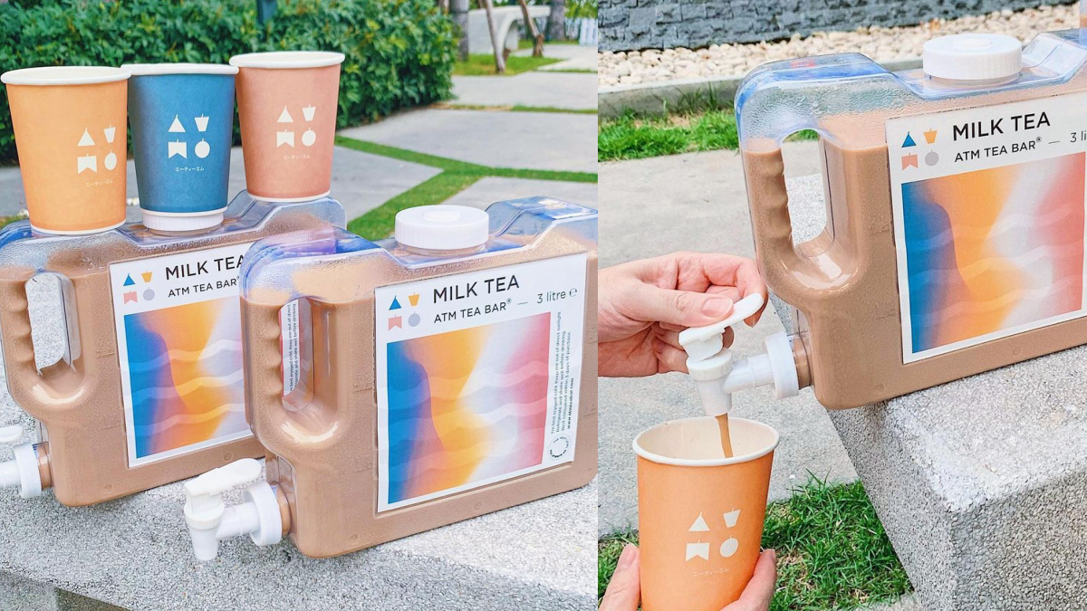 奶茶控福音！泰國推超狂「３公升奶茶飲水機」，加碼「奶茶補充包」無限暢飲