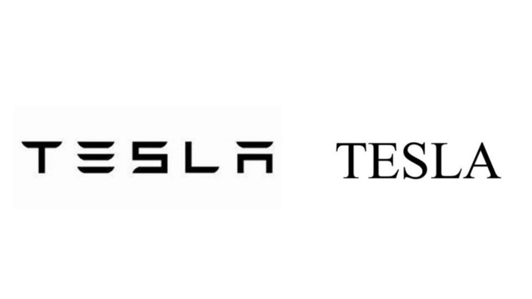 除了原有「T」字Logo樣式以外，Tesla也註冊了兩種字體的完整拼音「TESLA」Logo。（圖片來源/ USPTO）