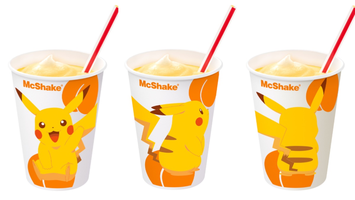 皮卡粉暴動！日本麥當勞推３款「皮卡丘點心」，首推黃桃奶昔、12種超Q包裝太療癒
