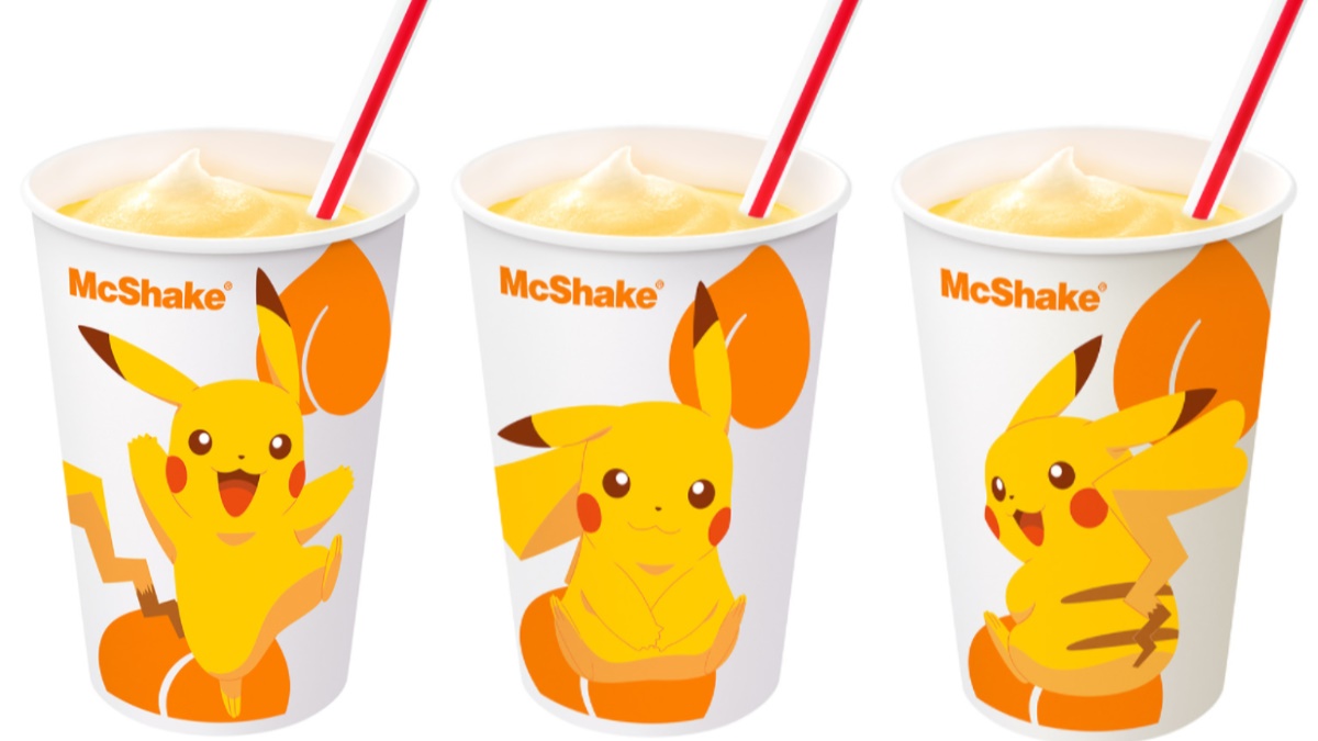 皮卡粉暴動！日本麥當勞推３款「皮卡丘點心」，首推黃桃奶昔、12種超Q包裝太療癒