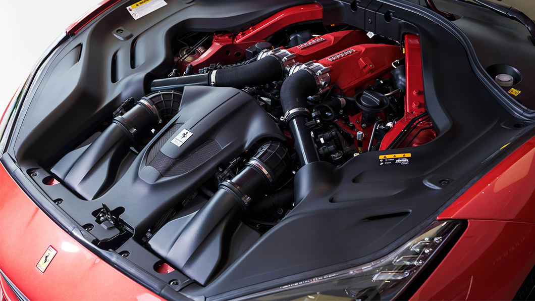 Portofino M動力系統重新調教過後更上層樓，引擎使用連續四年斬獲「國際年度引擎大獎」殊榮的V8渦輪增壓引擎，能夠在7,500轉時繳出611匹馬力，相較於前代車型多出19匹馬力，（圖片來源/ Ferrari）