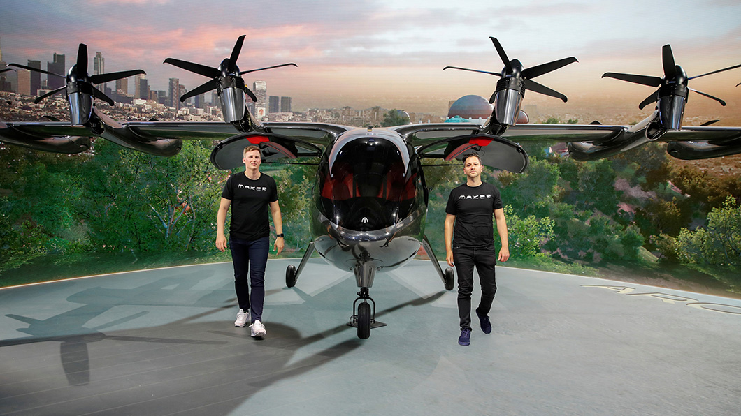 除了大車廠投入研發空中汽車外，航空新創公司Archer也推出Maker等空中飛行器。（圖片來源/ Archer）