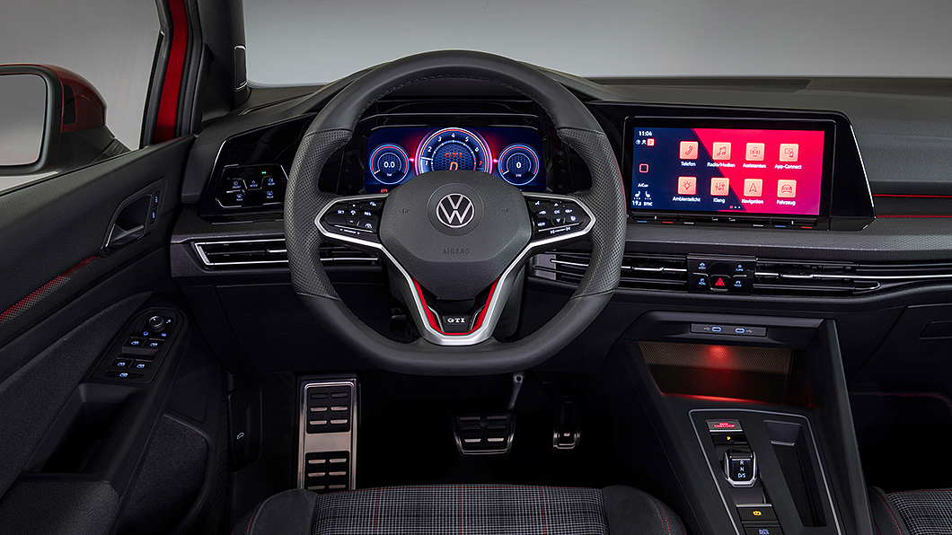 Golf GTI內裝科技感十足。(圖片來源/ Volkswagen)