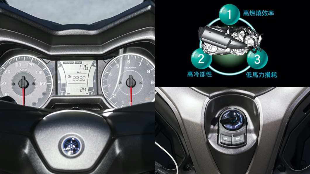 配備方面也帶來包含Keyless免鑰匙啟動系統、LED頭燈，提供便利的用車體驗。(圖片來源/ Yamaha)