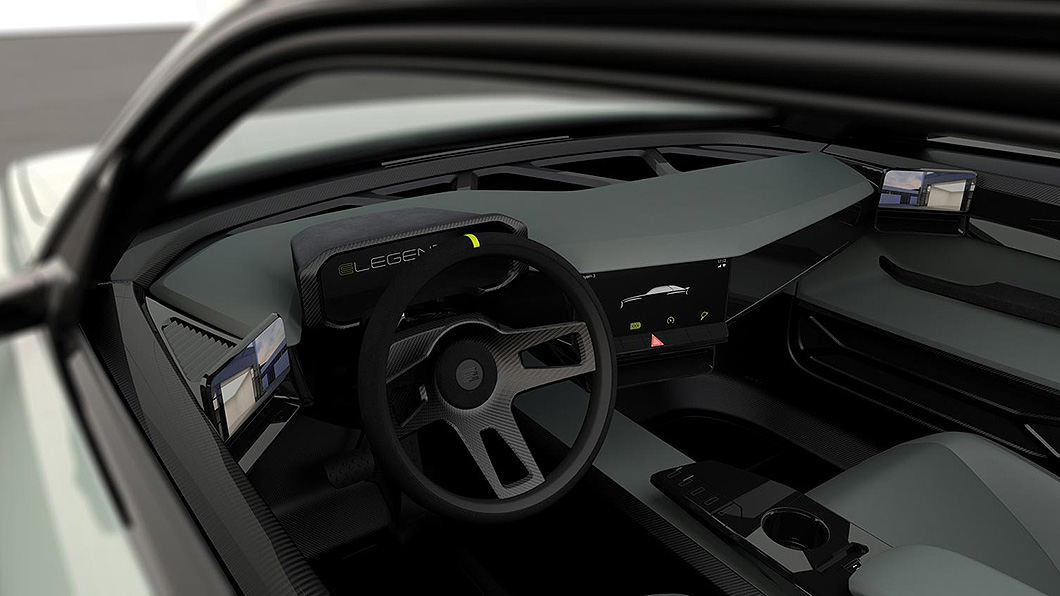 內裝設計以駕駛為中心，塑造出一種彷彿賽車座艙的環繞包覆感。（圖片來源/ Elegend）