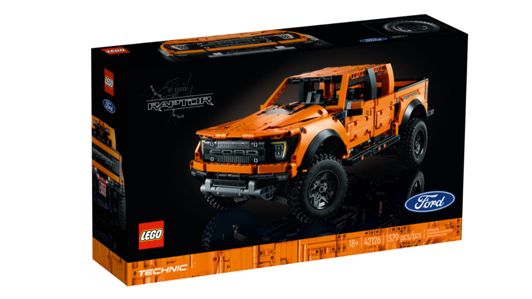 樂高Technic F-150 Raptor是由1,379個零件組合而成，車身採用Ford的Code Orange配色。(圖片來源/ Lego)