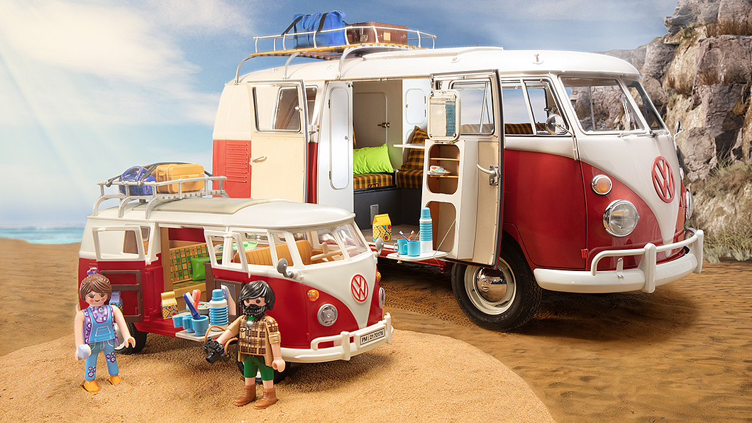 德國Playmobil也推出有T1 Camper Bus露營組合。(圖片來源/ Playmobil)