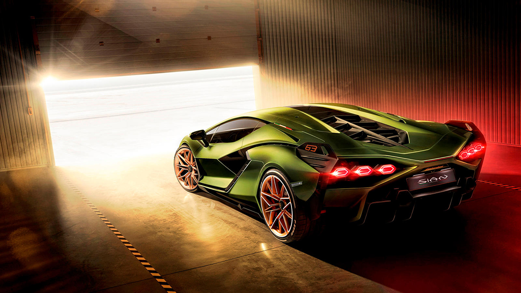 Lamborghini Sian的Hybrid動力為V12引擎與鋰離子超級電容器配對，而與當中使用的碳基組件相比，木質素材料可存儲更多能量且生產成本更低。（圖片來源/ Lamborghini）