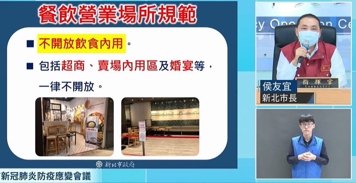 雙北再等等！台北市、新北市降級期間「仍不開放內用」，超商、餐廳和賣場都不能吃東西