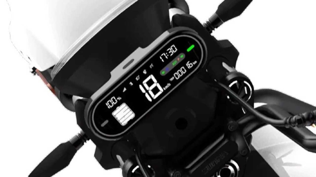 Miku Max車上液晶儀表可以顯示包含時速、里程、電量等資訊。(圖片來源/ Sunra)