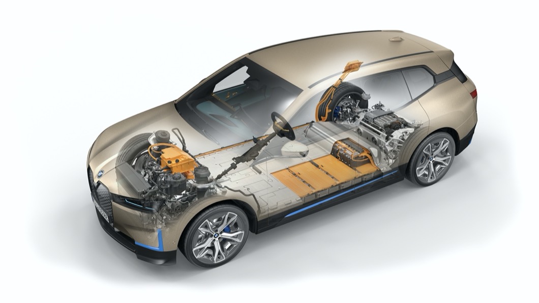 BMW iX採用第五代eDrvie科技與xDrive智慧型可變四輪傳動系統。(圖片來源/ BMW)